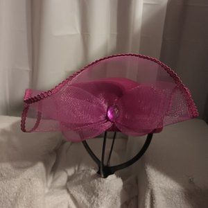 SUMMER CLEARANCE --  MAROON PILL BOX HAT FOR CHURCH AND SPECIAL OCCASIONS